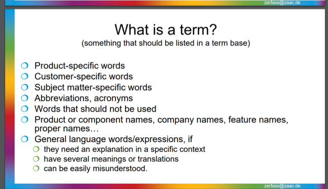 terminology 2